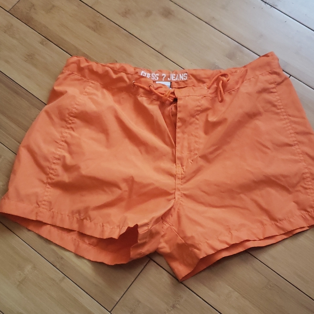 Orange guess shorts